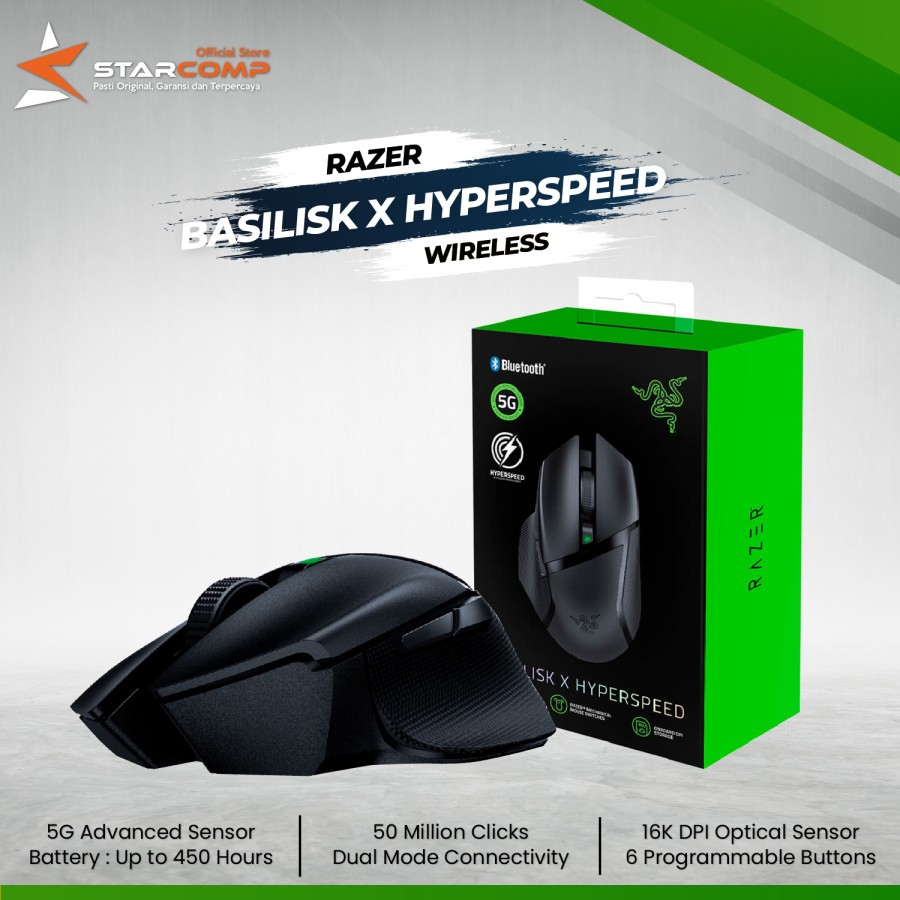 Jual Razer Basilisk X HyperSpeed Wireless Bluetooth Gaming Mouse ...