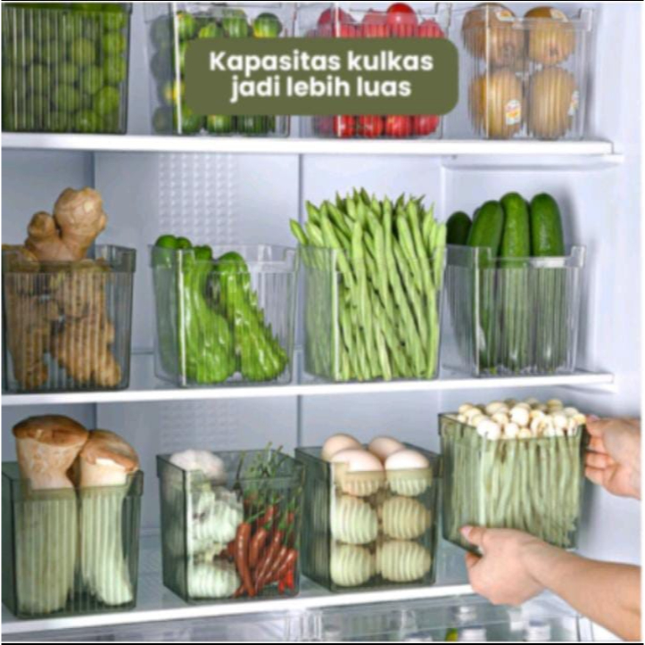 Jual Kotak Penyimpanan Makanan Bumbu Sayur Buah Kulkas Serbaguna