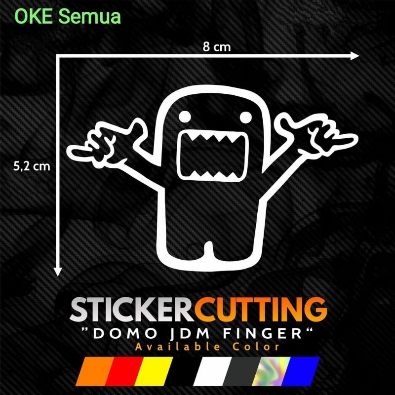 Jual Sticker Sticker Cutting Viral Domo Jdm Finger Shopee Indonesia