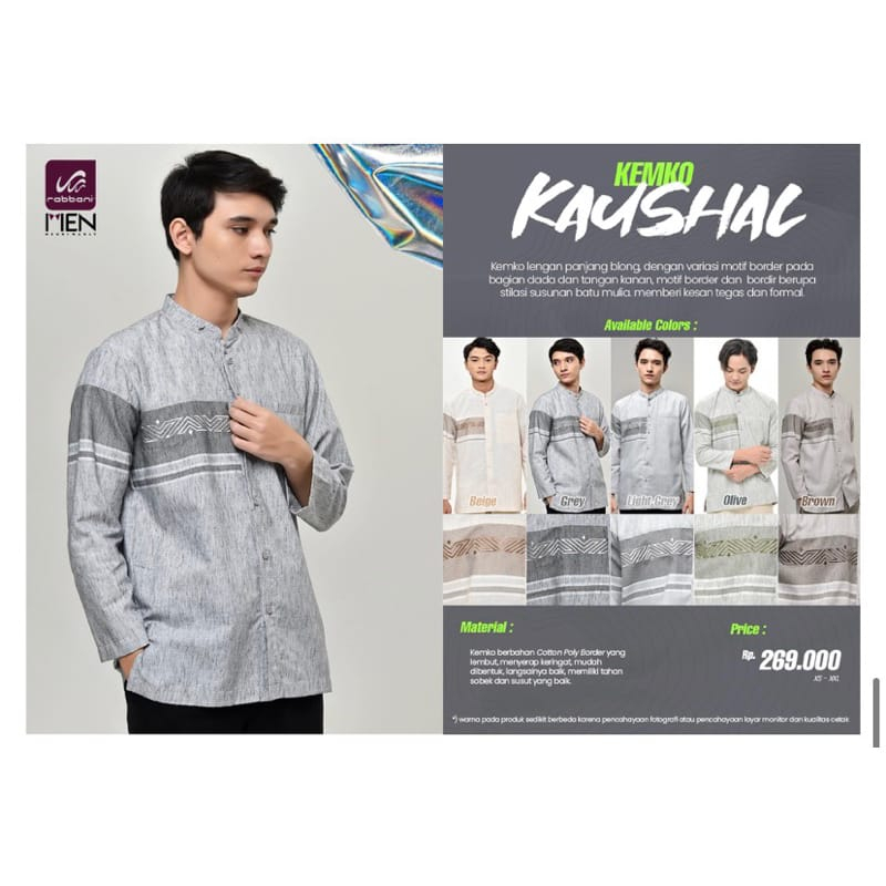 Jual BAJU KOKO LENGAN PANJANG KAUSHAL RABBANI ORI | Shopee Indonesia