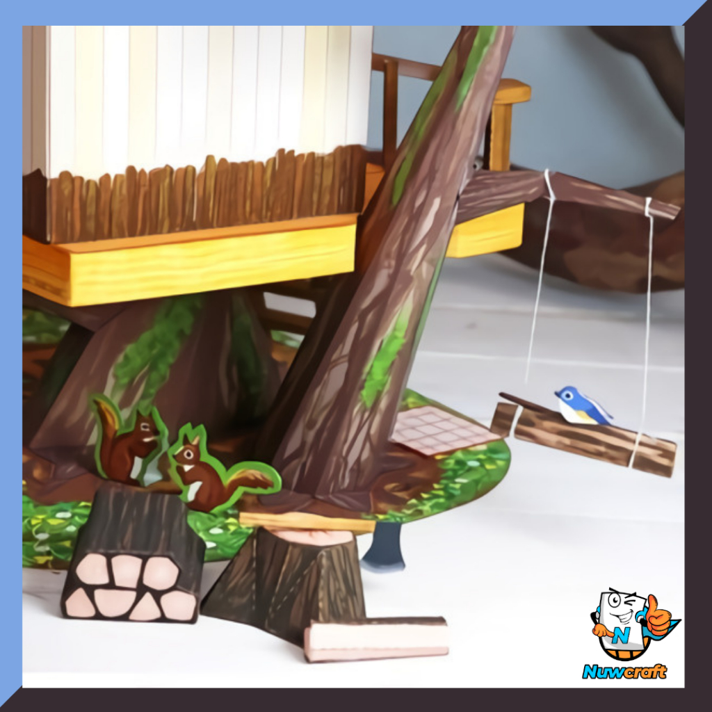 Jual Nuwcraft Mniature Kerajinan Papercraft Rumah Pohon | Shopee Indonesia