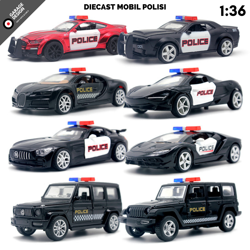 Jual Diecast Mobil 1:36 Mobil Polisi Mainan Anak - Mustang GT Police ...