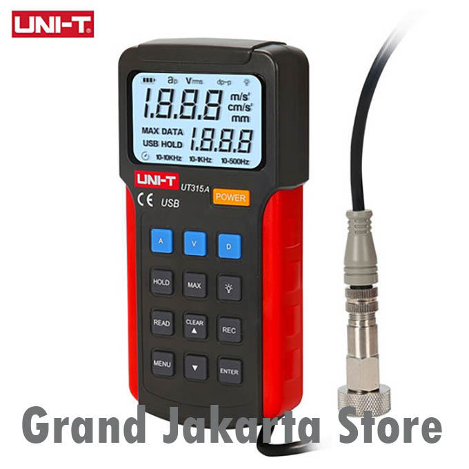 Jual Vibration Meter Data Logger UNI-T UT315A Vibrometer Tester UNIT UT ...