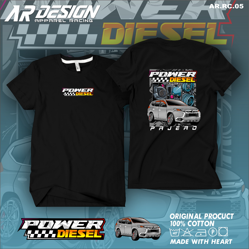 Jual Kaos Diesel Power Baju Distro Pria PAJERO TShirt Diesel Power