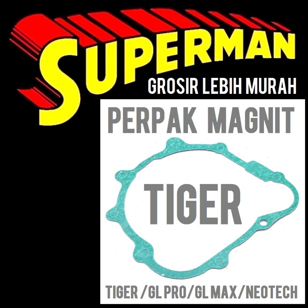 Jual Perpak Magnit Tiger Gl Pro Gl Max Neotech Mega Pro Packing Magnet Kiri Gasket Paking Blok