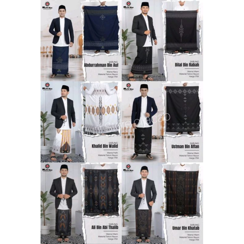 Jual SARUNG MUTIF TERBARU/SARUNG ALI BIN ABI THALIB/SARUNG BILAL BIN ...