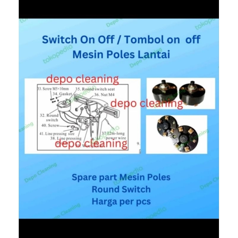Jual Switch on off polisher and round switch / Switch on off mesin ...