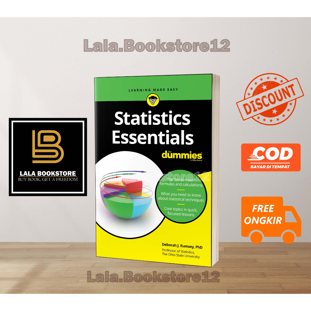 Jual Statistics Essentials For Dummies - Deborah J. Rumsey | Shopee ...