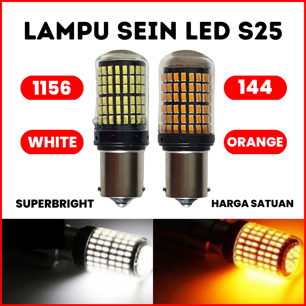 Jual Lampu Led Sein Superbright Bayonet S25 1156 Canbus 144smd Sein Kota Mundur Sign Rem