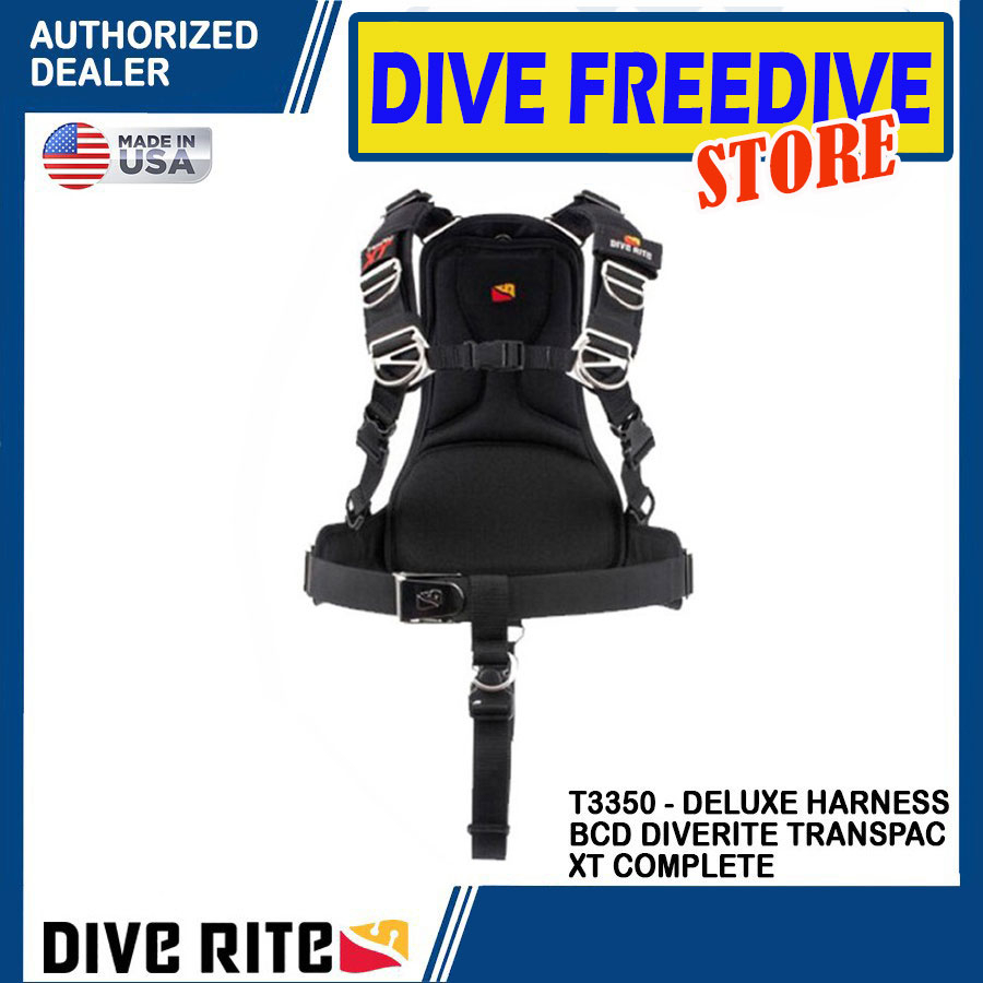 Jual T3350 Deluxe Harness BCD Sidemount Diverite Transpac XT Complete