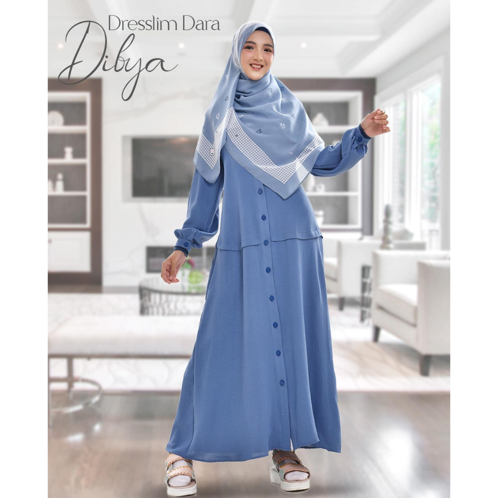 DRESSLIM DARA DIBYA/BAJU GAMIS POLOS/GAMIS/BAJU RABBANI/GAMIS DEWASA/DRESSLIM RABBANI/RABBANI