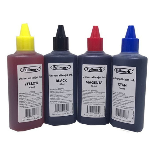 Jual TINTA INKJET UNIVERSAL FULLMARK 100ML 1 SET / 1 PAKET | Shopee ...