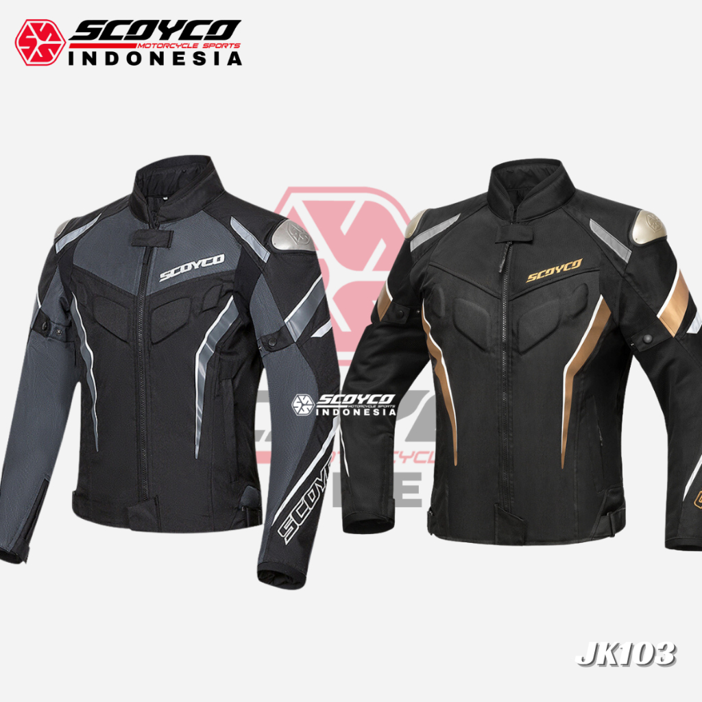 Jual Jaket Scoyco Reflective Motorcycle Jacket Body Protector Scoyco ...
