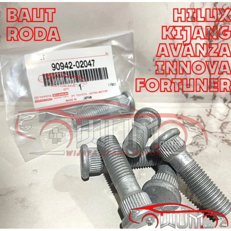 Jual Baut Roda Innova Avanza Fortuner Rush Yaris Agya Calya Veloz Hilux Starlet Shopee Indonesia