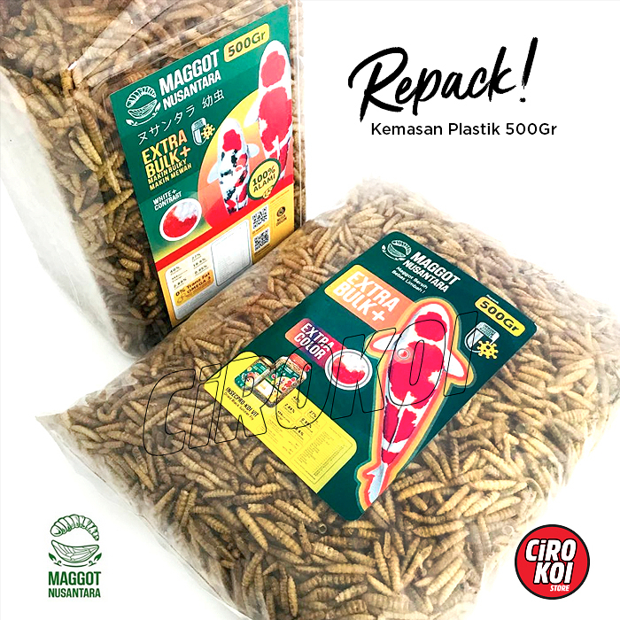 Jual [ REPACK 500GR ] MAGGOT KERING PREMIUM REPACK MAGGOT NUSANTARA ...