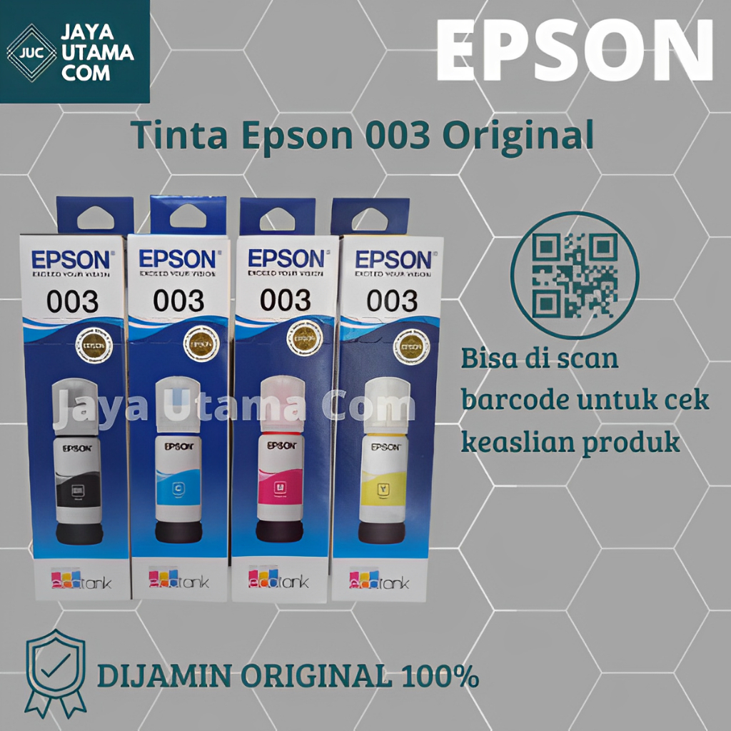 Jual Tinta Epson 003 Original Refill Ink Printer L3110 L3150 Shopee Indonesia 0268