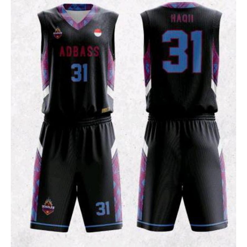 Jual Jersey Basket Custom Fullprint (Gratis Nama Dan Nomor Punggung ...