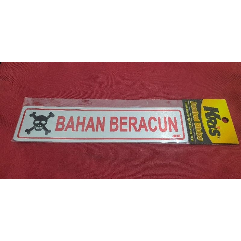 Jual Kris/Krisbow Sticker Bahan Beracun Plat Besi | Shopee Indonesia