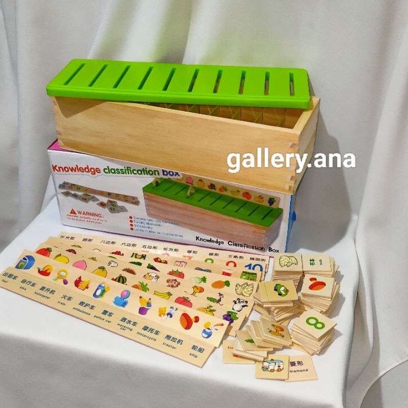 Jual Mainan Edukasi Anak / Knowledge classification box / mencocokan ...