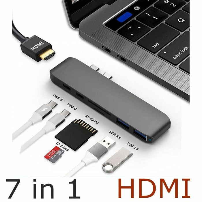Jual ZENITH USB Type C Hub to HDMI Adapter Macbook pro USB 3.0 7 in 1
