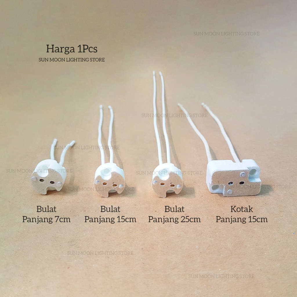 Jual Fiting halogen tusuk untuk lampu halogen led kaki soket mr16 g5.4 ...