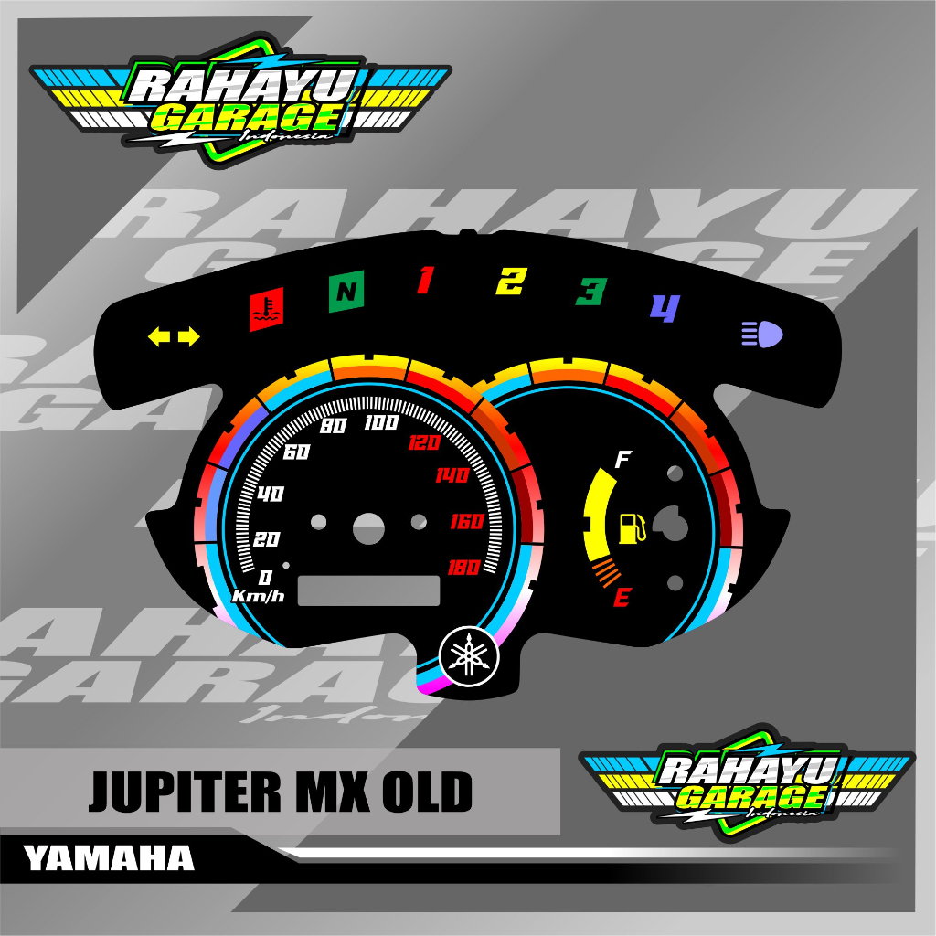 Jual papan speedometer custom jupiter mx putih panel spido meter ...