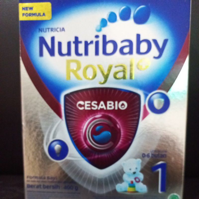 Jual Susu Nutribaby Royal Cesabio 400 g tahap 1 usia 0-6 Bulan | Shopee ...