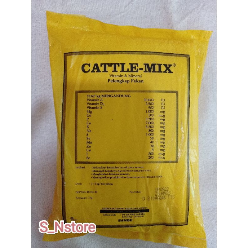 Jual CATTLE-MIX Vitamin & mineral sapi | Shopee Indonesia