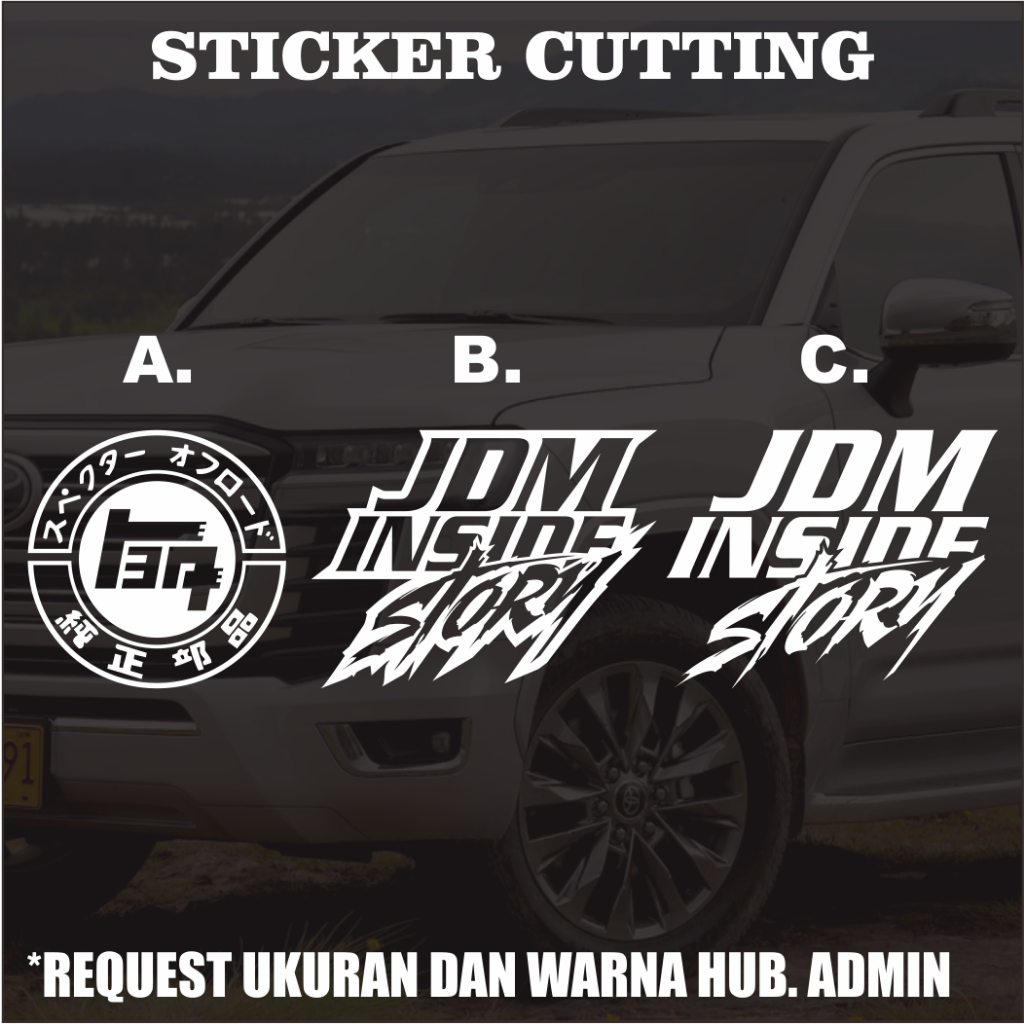 Jual Stiker Cutting JDM Inside Story | Shopee Indonesia