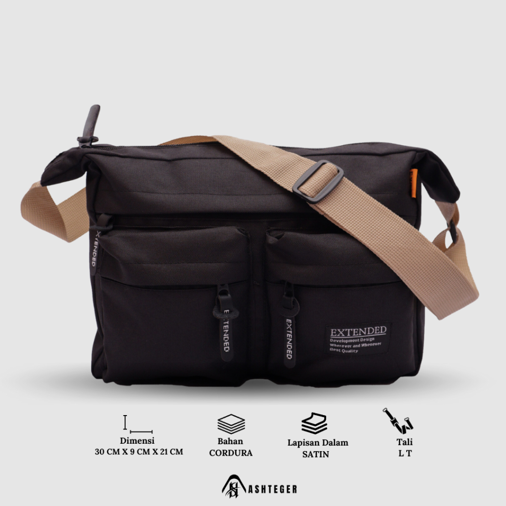 Jual Tas Selempang Pria Slingbag Pria Premium Casual Trendy Distro