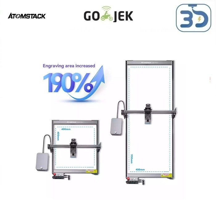 Jual Original Atomstack Y Axis Extension Kit Upgrade Bigger Size ...