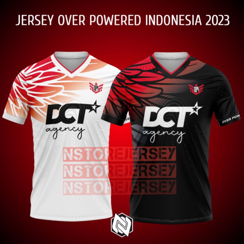 Jual JERSEY GAMING ESPORT OPI OVER POWERED INDONESIA NEW 2023 FREE