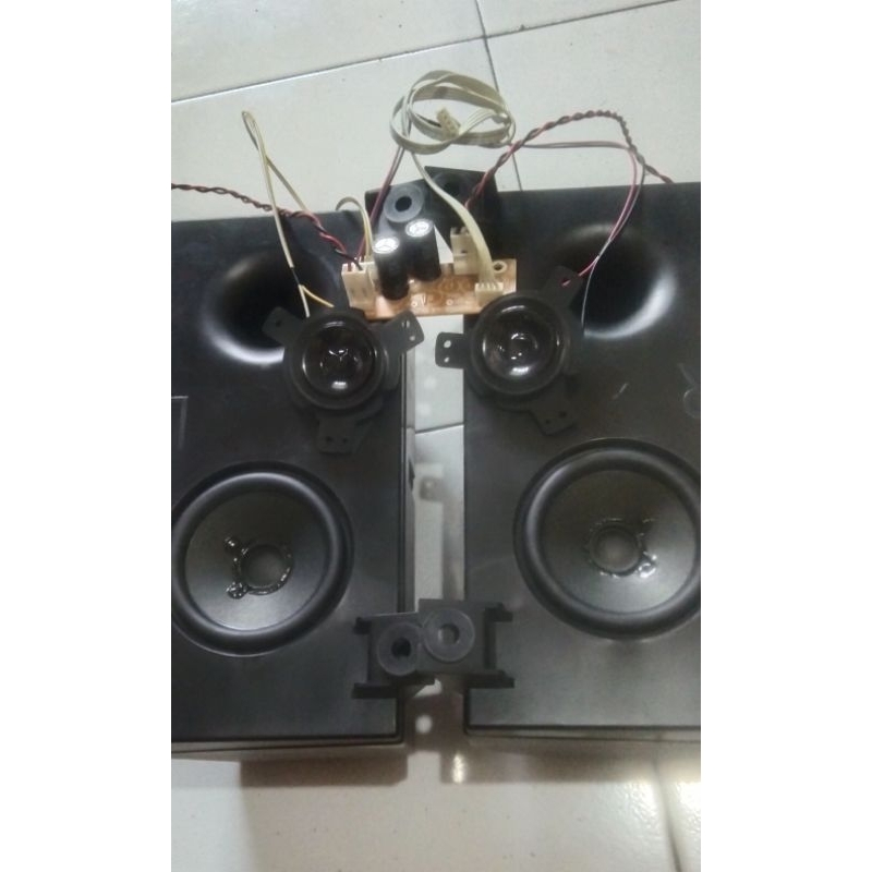 Jual speaker speker tweter crosover satu paket Polytron original