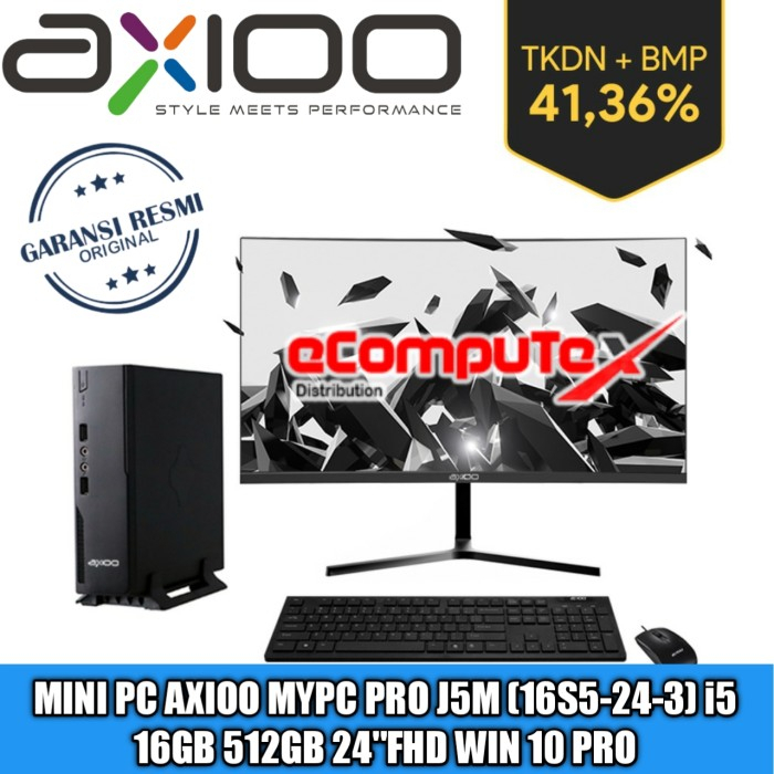 Jual MINI PC AXIOO MYPC PRO J5M (16S5-24-3) i5 16GB 512GB 24