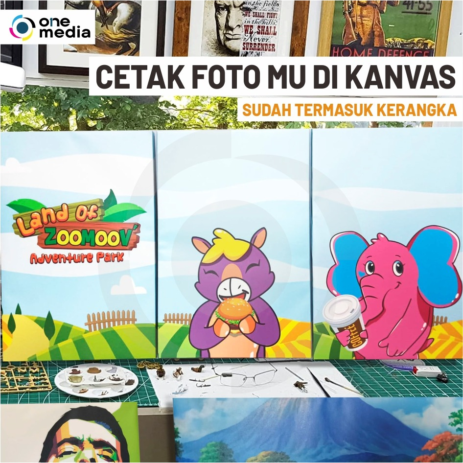 Jual Cetak Foto Canvas/Kanvas photo print (sudah termasuk rangka kayu