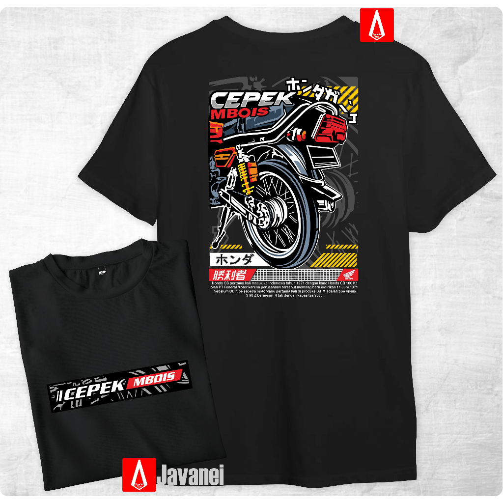 Jual Honda Gl 100 Cepek Mbois Kaos Otomotif Motor Mekanik Kaos Distro