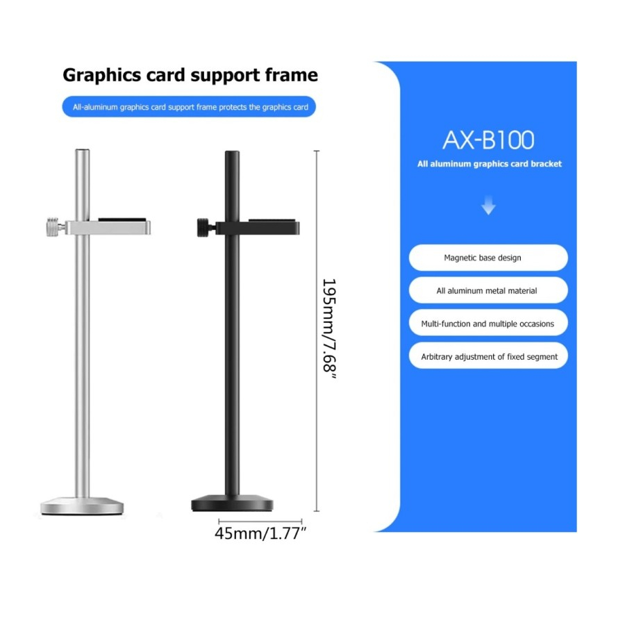 Jual Vga Holder Stand Gpu Bracket Tiang Penyangga Aluminium Vga Card Support Shopee Indonesia 2608