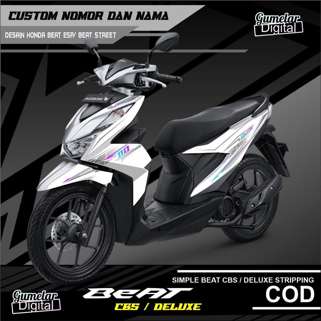 Jual Stripping Simpel Honda Beat Deluxe O Sudah Di Cutting Tinggal Tempel