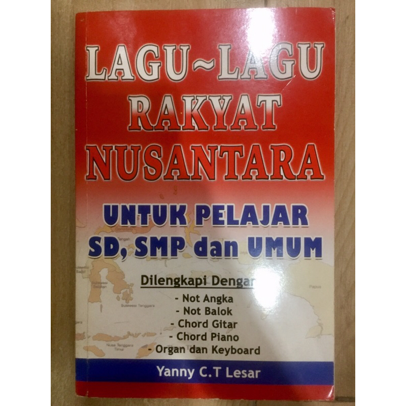 Jual Buku Lagu Daerah Indonesia Rakyat Nusantara untuk Pelajar SD, SMP