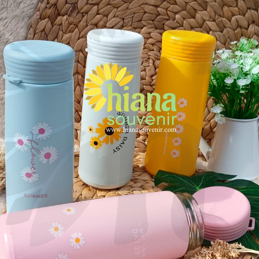 Jual BOTOL SUMMER DAISY / TUMBLER KACA SUMER DAISY / BOTOL KACA SUMER ...