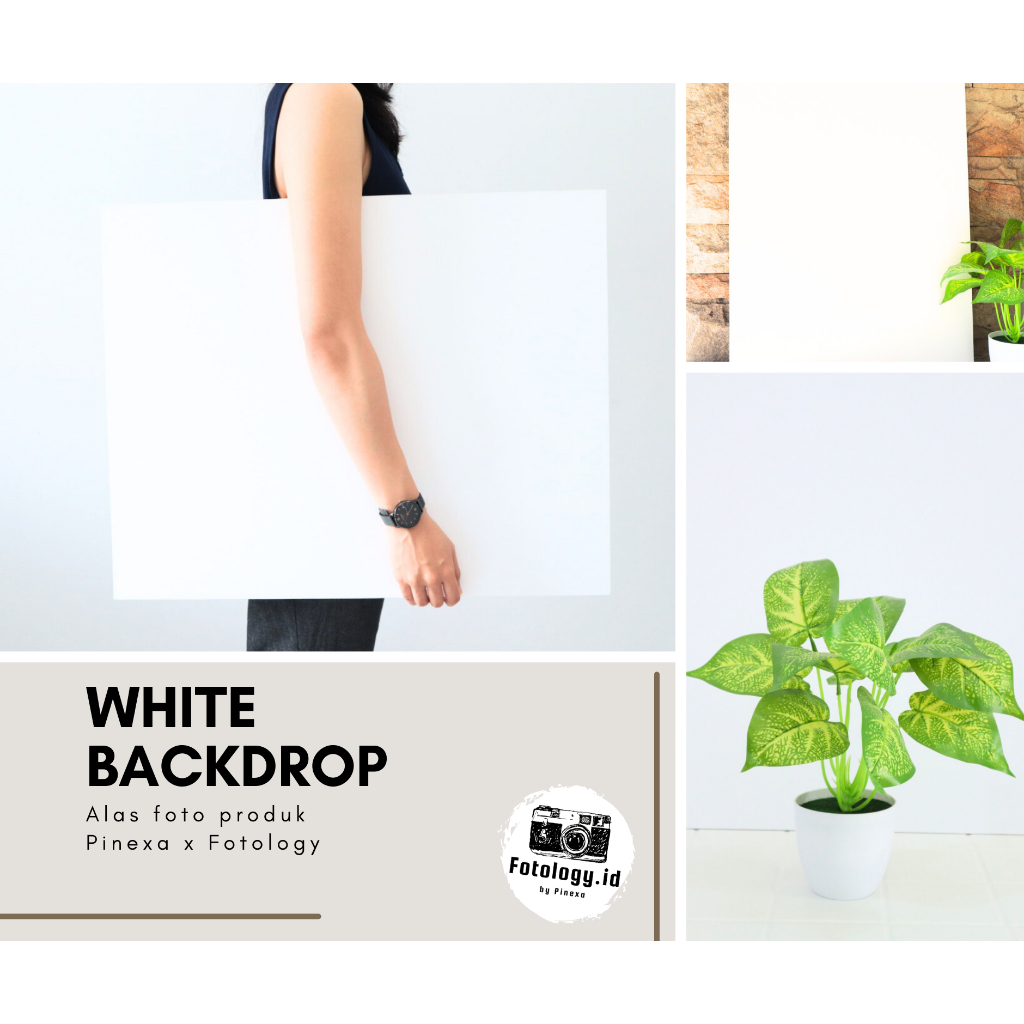 Jual Fotology Alas foto backdrop board polos putih ukuran A2 48 x 60 cm ...