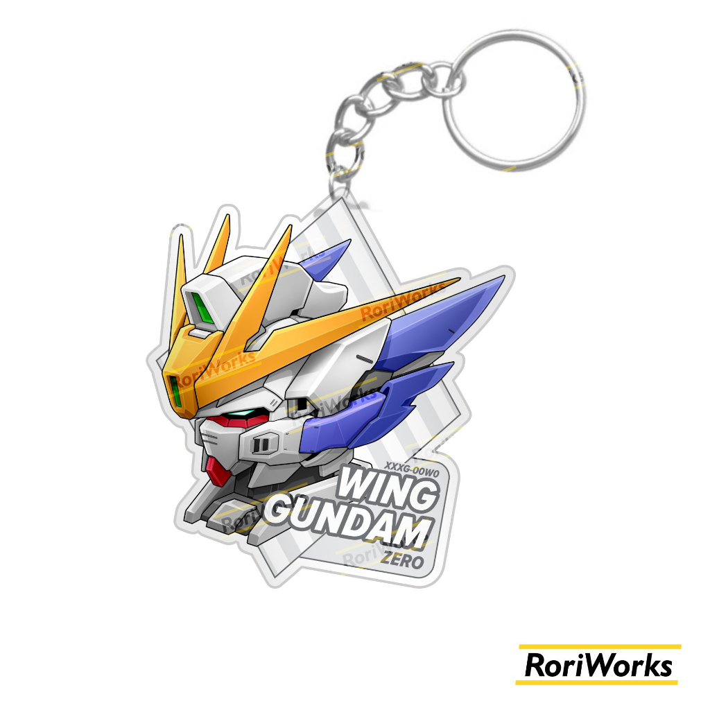 Jual Keychain Anime - Wing Gundam Zero EW Head | Endless Waltz Ver ...