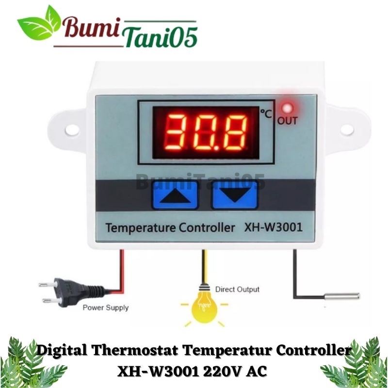 Jual Digital Thermostat Temperatur Control Xh W3001 220v Alat Pengatur