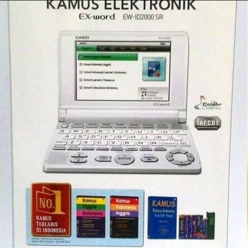 Jual Kamus Electronic EX-WORD CASIO EW-ID2000 Bahasa Inggris Indonesia ...