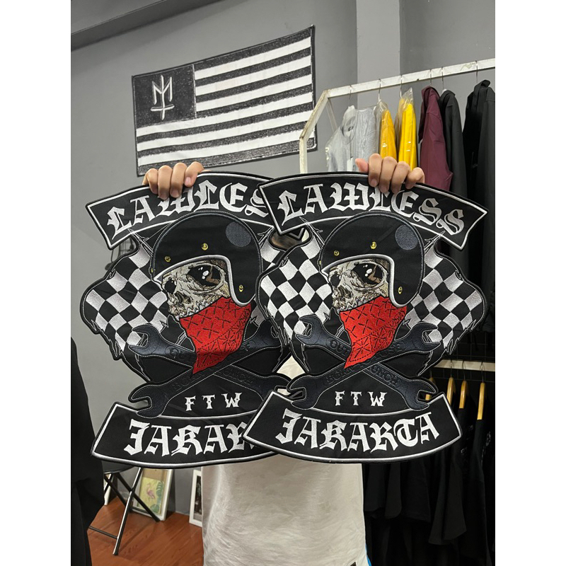 Jual BACKPATCH LAWLESS JAKARTA | Shopee Indonesia