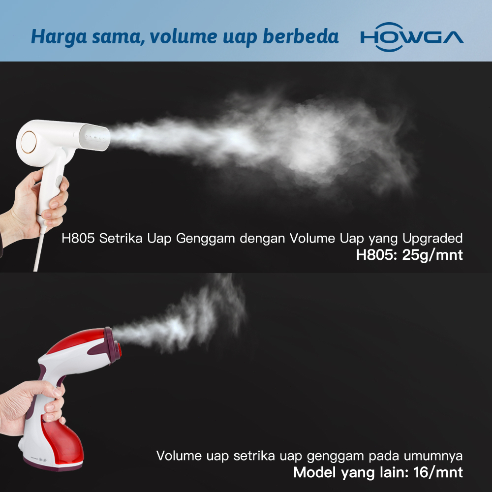 Jual Setrika Uap HOWGA H805 800W Setrika Uap Portable Setrika Uap Low ...