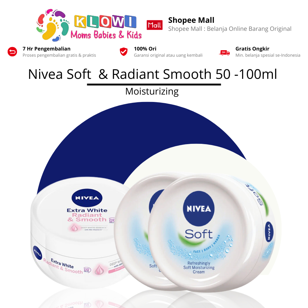 Jual Nivea Soft 50 100 Ml Moisturizing Krim Pelembab Nivea