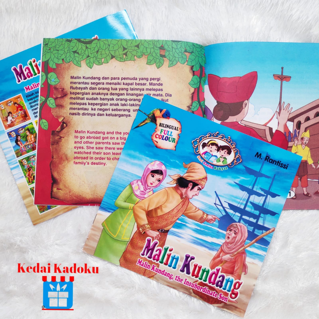Jual Buku Cerita Rakyat Nusantara Malin Kundang Bergambar Billingual