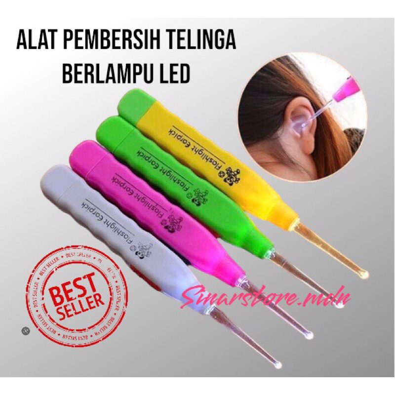 Jual Korek Kuping LED Pembersih Telinga Senter Flashlight Earpick Alat