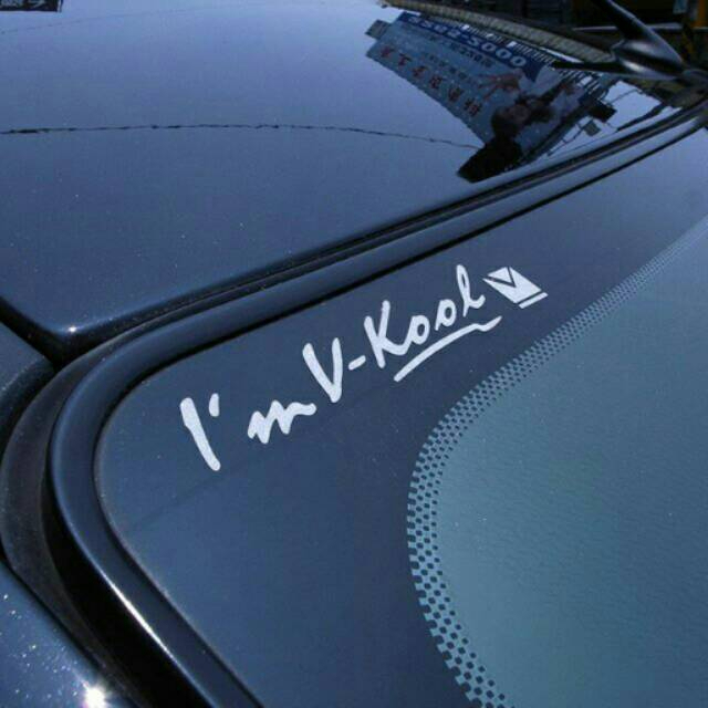 Jual [1 PCS] Stiker Mobil Im V Kool Sticker Im-Vkool Model Timbul ...